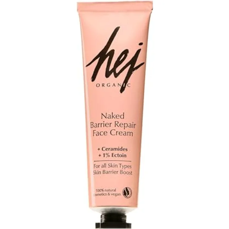 Hej Organic Naked Barrier Repair Face Cream, vegane Feuchtigkeitspflege für Damen mit natürlichen Inhaltsstoffen, 30 ml