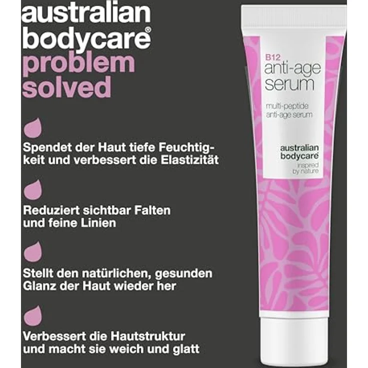 Australian Bodycare B12 Gesichtsserum, 30 ml, festigend mit intensiver Feuchtigkeitspflege und Hautverjüngung – Bild 3