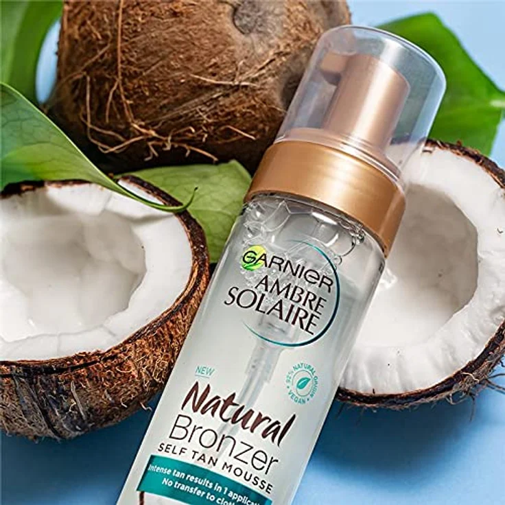 Garnier Natural Bronzer Self Tan Mousse (Coconut), 300 g – Bild 4