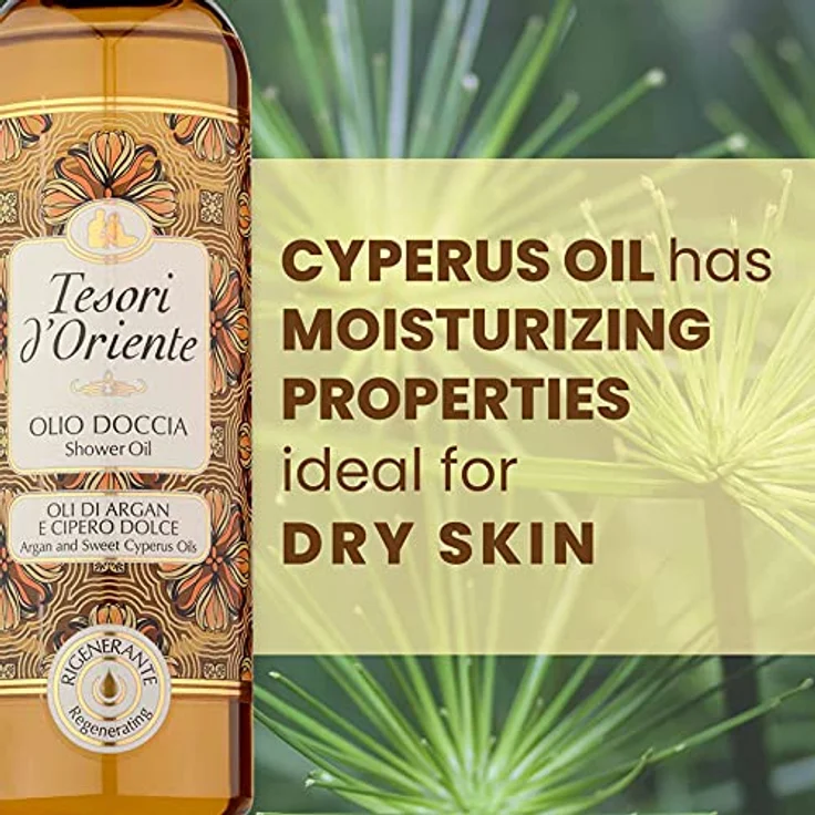Tesori d'Oriente Argan & Cyperus Duschöl 250 ml für Alle Hauttypen geeignet – Bild 6
