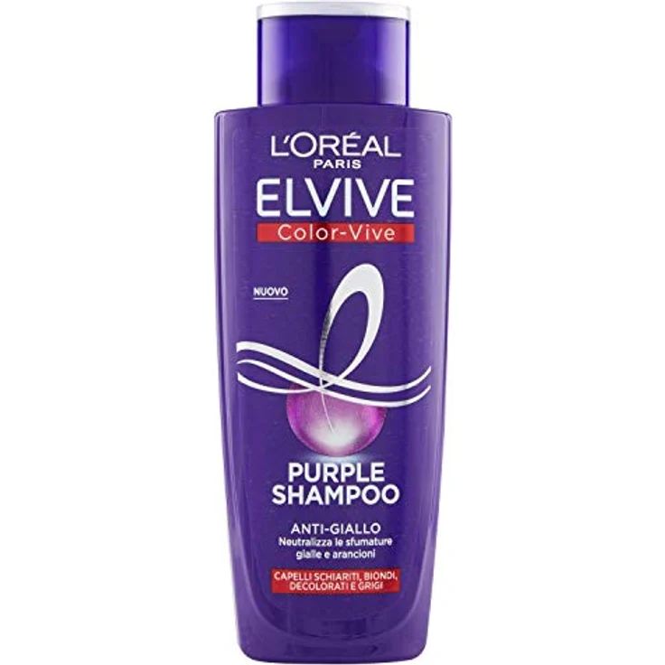 L'Oréal Paris Anti-Gelb Color Vive Purple Shampoo, Shampoo für gebleichtes Haar, Blond, Grau, 200 ml – Bild 1