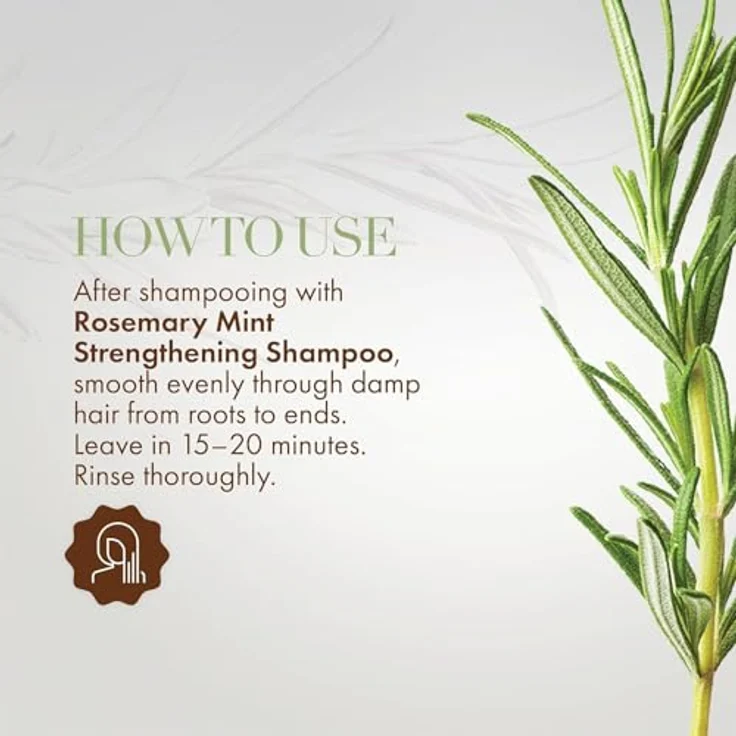Mielle Rosemary Mint Strengthening Hair Masque, Haarmaske mit Biotin für Haarwachstum, 340g – Bild 5