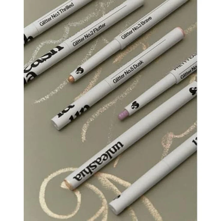 Unleashia Pretty Easy Glitter Stick, cremiger Highlighter mit holografischem Effekt, Farbton No.3 Brave, 0.7 g – Bild 5