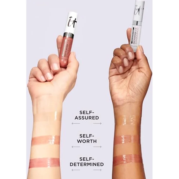 IT Cosmetics Confidence In a Serum Gloss Lipgloss, hochglänzend und pflegend, 6.7 ml, Selbstbewusst – Bild 7