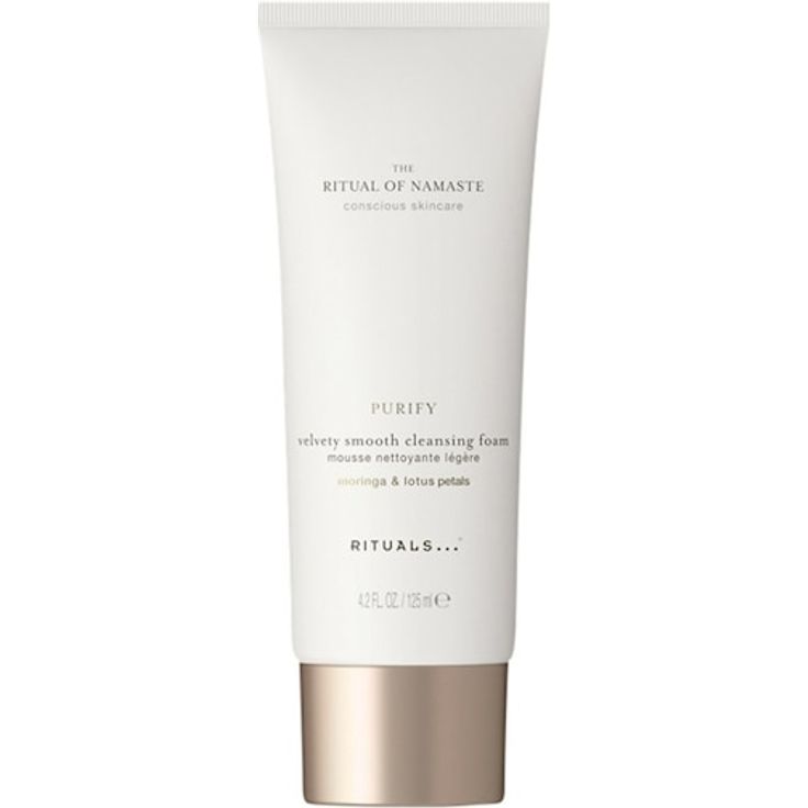 RITUALS The Ritual Of Namaste Velvety Smooth Cleansing Foam, Reinigungsschaum für Damen, 125 ml, sanfte Gesichtsreinigung mit natürlichen Inhaltsstoffen