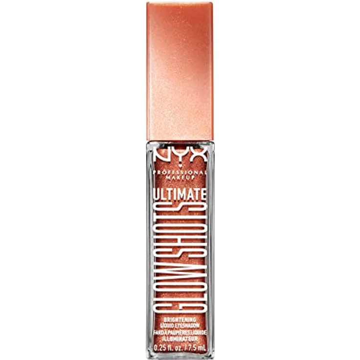 NYX Professional Makeup Ultimate Glow Shots, Lidschatten mit glossy-glitzerndem Finish, 7,5 ml, Nr. 11 - Clementine Fine – Bild 10