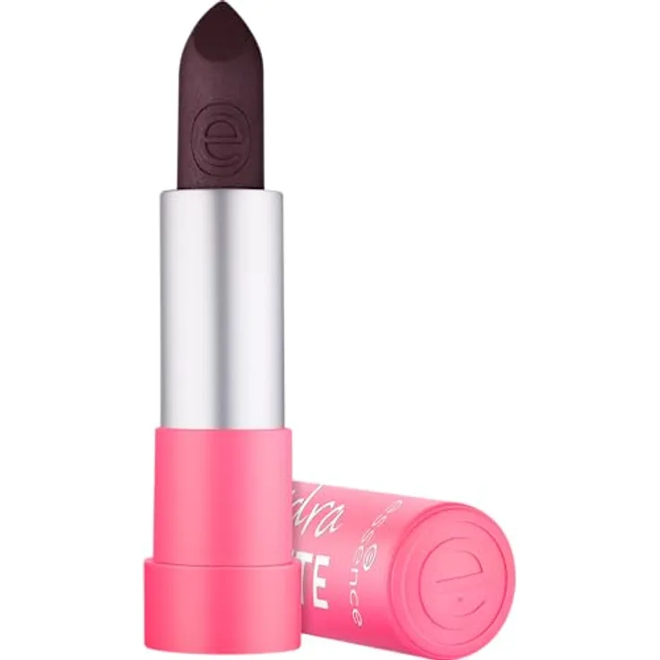 essence hydra MATTE lipstick, Nr. 412, Violett, feuchtigkeitsspendend, langanhaltend, pflegend, matt, vegan, ohne Konservierungsstoffe, ohne Parabene, ohne Mikroplastikpartikel, 1er Pack (3.5g)