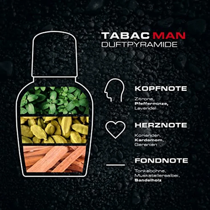 Tabac Tabac Man Set Eau de Toilette (EdT) 30 ml + Duschgel 75 ml + Deodorant 50 ml – Bild 4