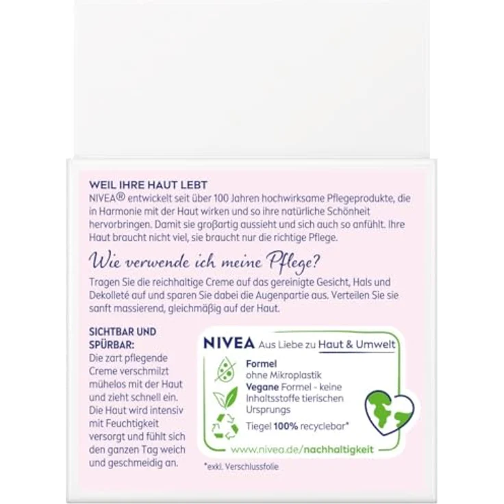 NIVEA Reichhaltige Tagespflege Natürliches Mandelöl LSF 30 Tagescreme 50 ml – Bild 6
