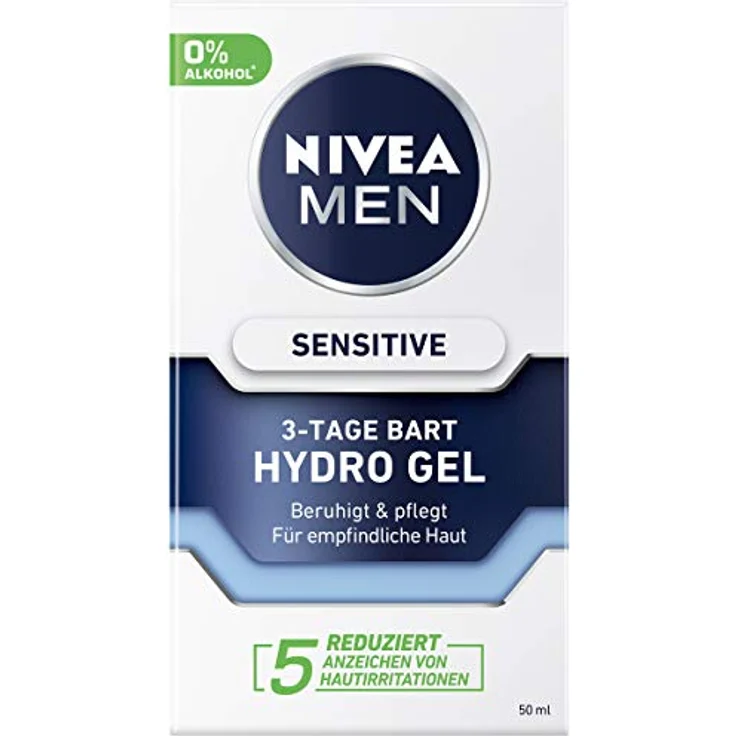 Nivea Männerpflege Gesichtspflege Nivea Men Sensitive 3-TAge Bart Hydro gel 50 ml Tagespflege für Damen und Herren – Bild 5