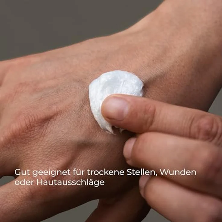 ABENA Hautpflege-Salbe, spendet Feuchtigkeit für 24 Std, pflegt trockene & beruhigt gereizte Haut, 150 ml – Bild 3