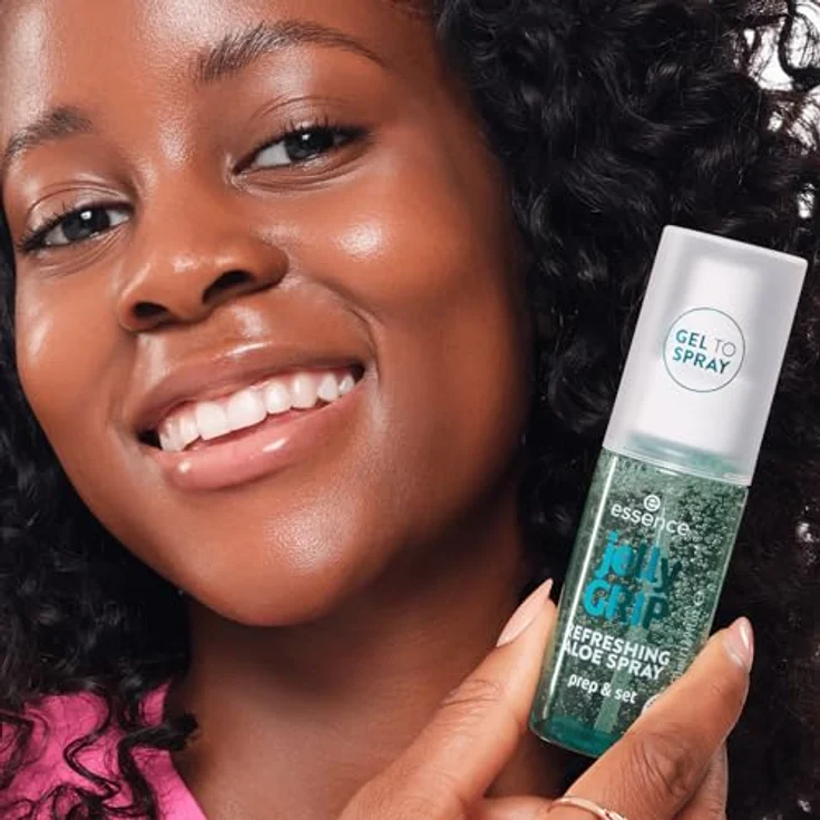 essence jelly GRIP REFRESHING ALOE SPRAY Fixing Spray, Gel-zu-Mist-Formel für Feuchtigkeit und strahlendes Finish – Bild 5