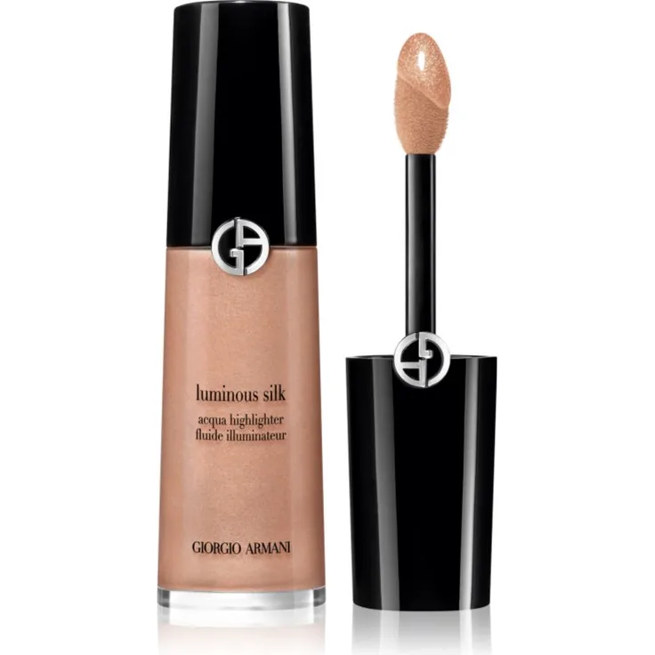 Armani Luminous Silk Acqua Highlighter, flüssiger Aufheller Farbton 03 Dawn, 12 ml mit reichhaltiger Pigmentierung und intensivem Glow