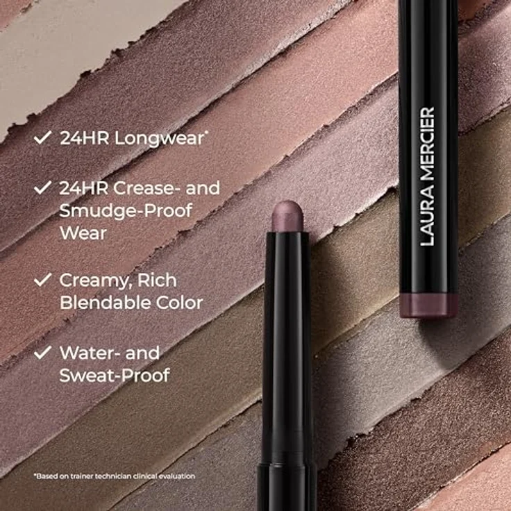 Laura Mercier Caviar Stick Eye Color Shimmer Lidschatten, 1,64 g, wasser- und schweißfest, Farbe Celestial Noir – Bild 3