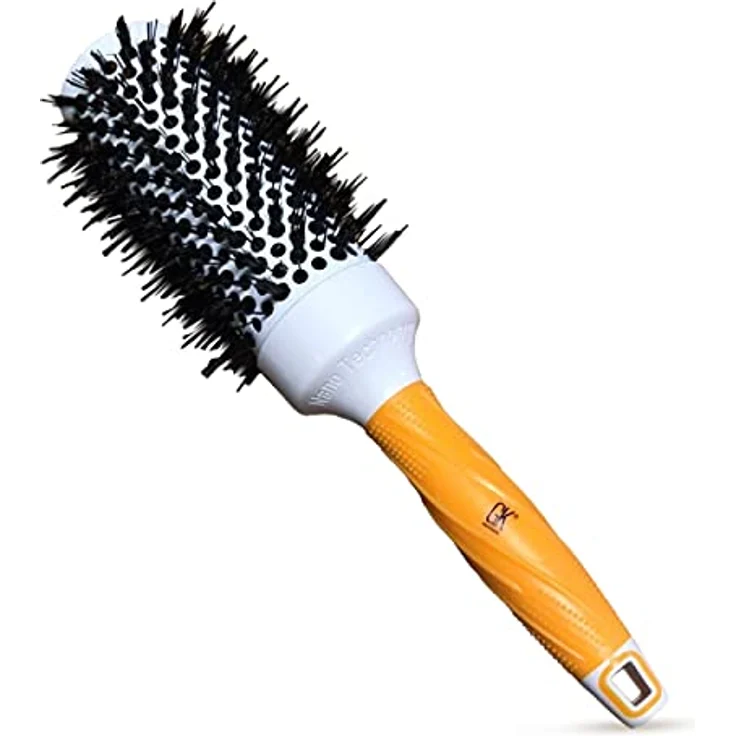 GK HAIR Rundbürste GKhair Extra Brush 43 mm mit Wildschweinborsten, ideale Haarglättung und Lockenbildung – Bild 1
