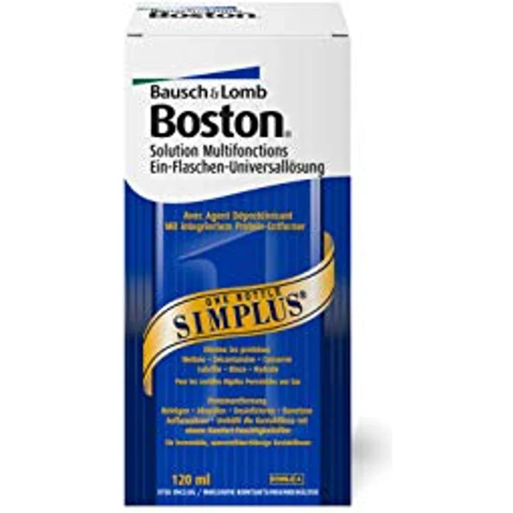 Bausch & Lomb BOSTON Simplus Flüssig, 120 ml Kontaktlinsen-Pflegemittel – Bild 2