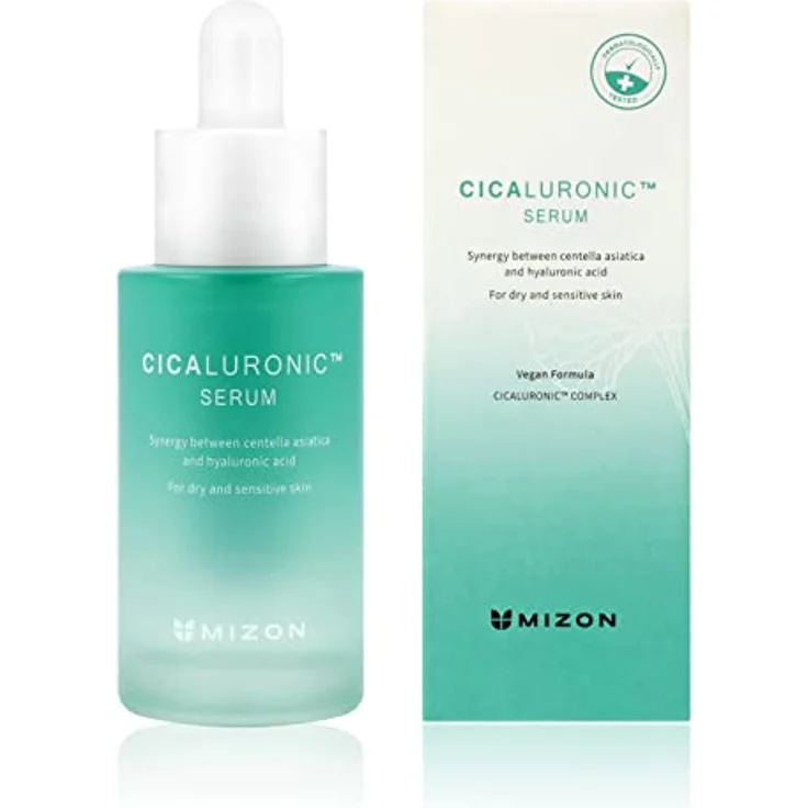 [MIZON] CICALURONIC SERUM (30ml) Koreanische Hautpflege - Beruhigendes & Feuchtigkeitsspendendes Serum mit Centella Asiatica & Hyaluronsäure - für Empfindliche und Trockene Haut - Vegan formula – Bild 1