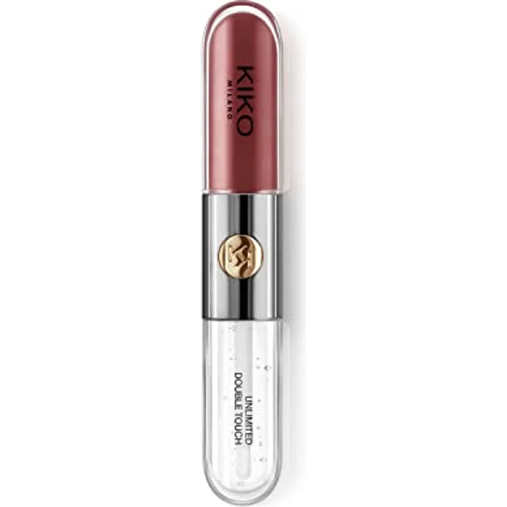 KIKO Milano Unlimited Double Touch, langanhaltender flüssiger Lippenstift mit Glanz, Farbton 104 Sangria, 6 ml – Bild 3