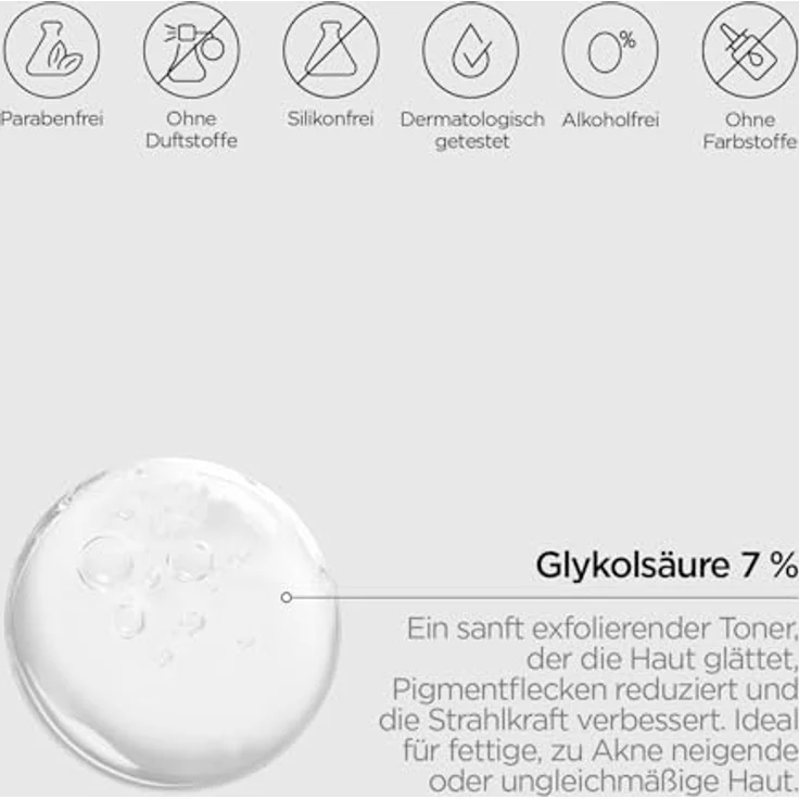 Revox B77 JUST Glykolsäure 7%, Gesichtstonikum für Damen, alkoholfrei, 250 ml – Bild 4