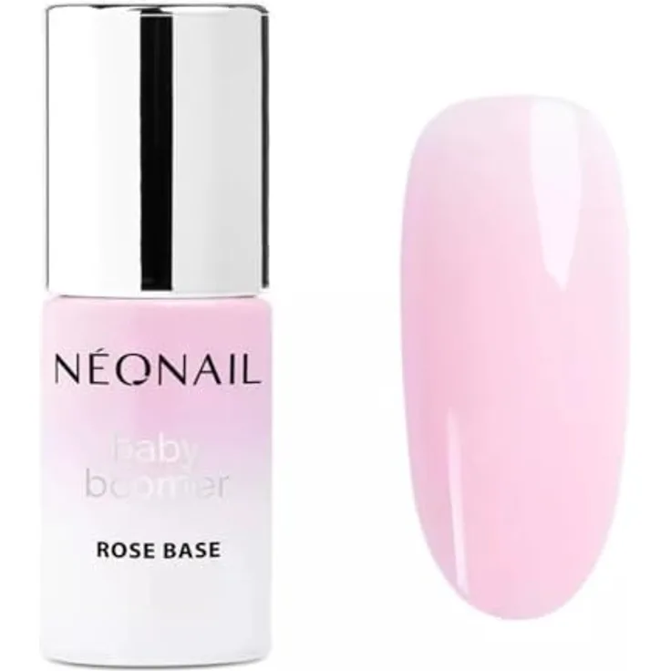 NEONAIL Base Coat Baby Boomer Rose, Nagellack für Damen 7,2 ml, halbtransparente Deckkraft, perfekte Basis für French- und Babyboomer-Maniküre