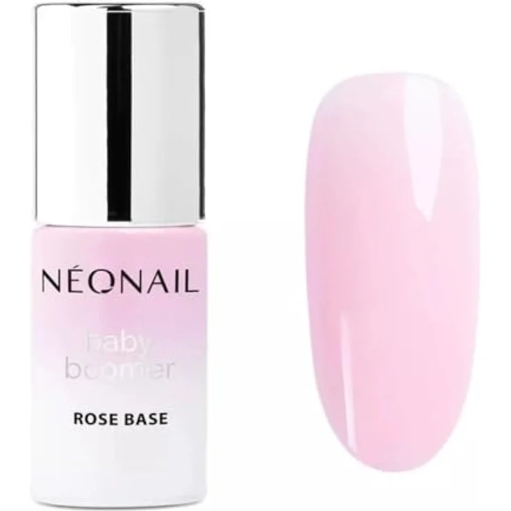 NEONAIL Base Coat Baby Boomer Rose, Nagellack für Damen 7,2 ml, halbtransparente Deckkraft, perfekte Basis für French- und Babyboomer-Maniküre – Bild 1