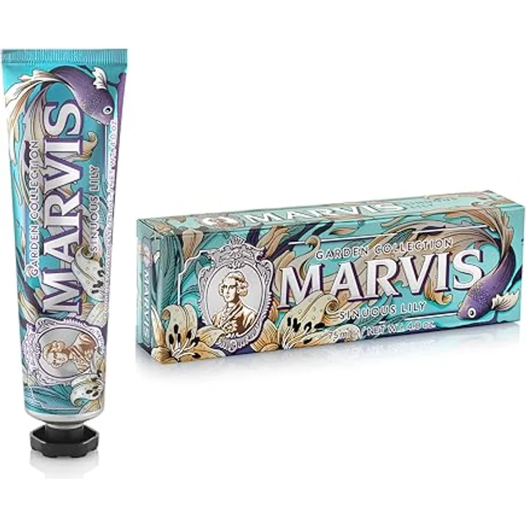 Marvis Sinuos Lily Limited Edition Zahnpasta, 75 ml, luxuriöse Zahnpasta zur Plaque-Entfernung mit langanhaltendem Frischegeschmack – Bild 2