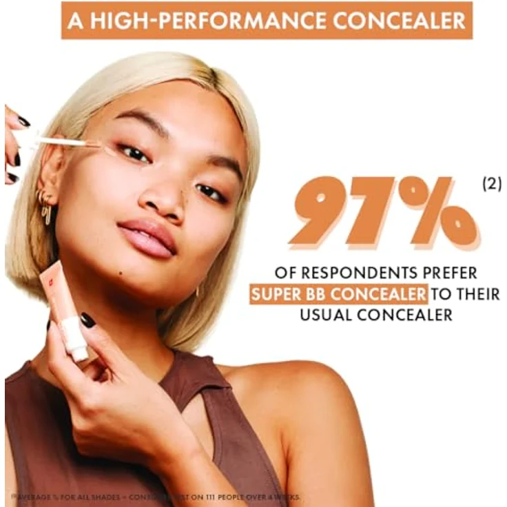 Erborian Super BB CONCEALER - Concealer Concealer mit Niacinamid und LSF 25 angereichert - feuchtigkeitsspendende Augenkorrektur, natürliches Finish - Koreanische Kosmetik - Nude 10 ml – Bild 5