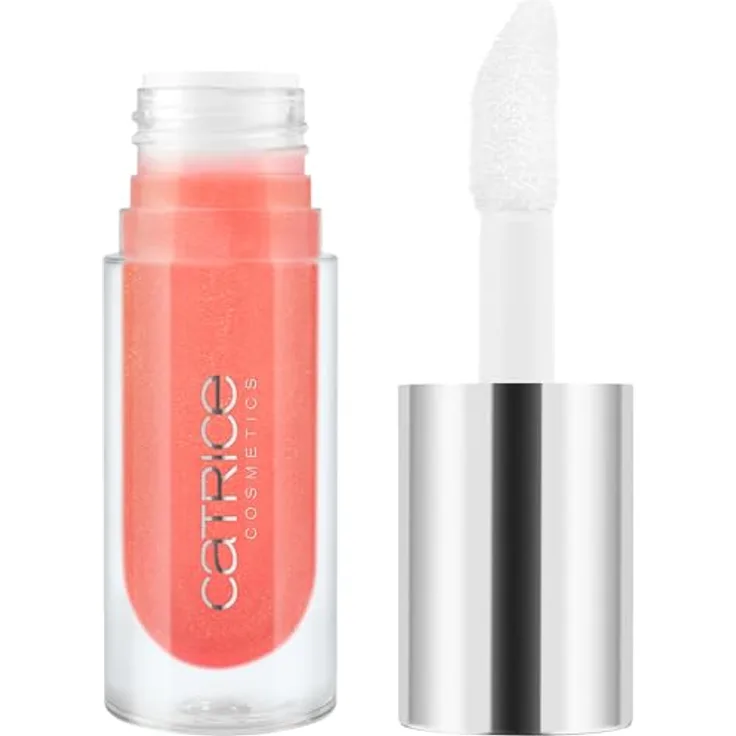 Catrice ETERNAL RED Cherry Bomb, Lippenöl mit vergrößerndem Effekt, 3.6 ml, Farbton C01 Scarlett Spark, vegan, metallic glänzend