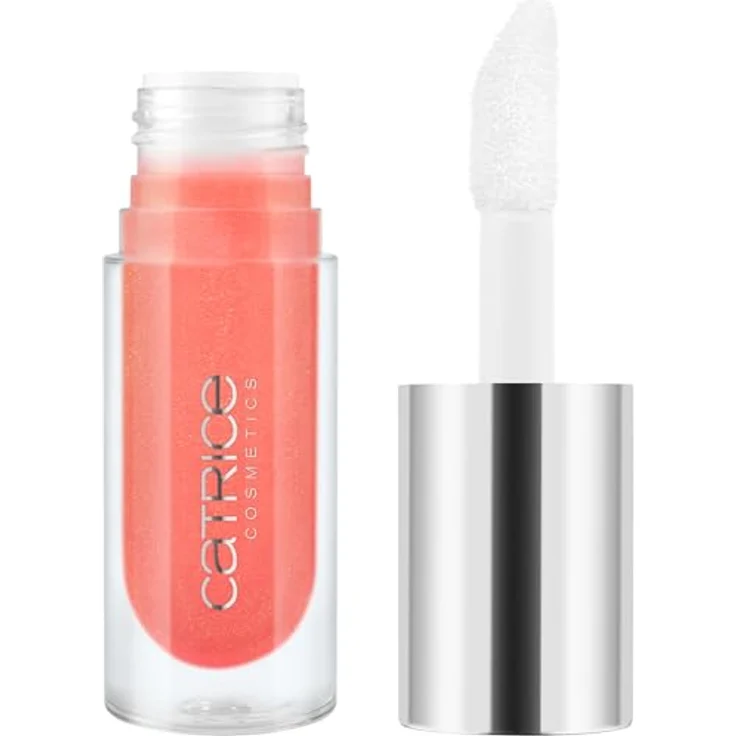 Catrice ETERNAL RED Cherry Bomb, Lippenöl mit vergrößerndem Effekt, 3.6 ml, Farbton C01 Scarlett Spark, vegan, metallic glänzend – Bild 1