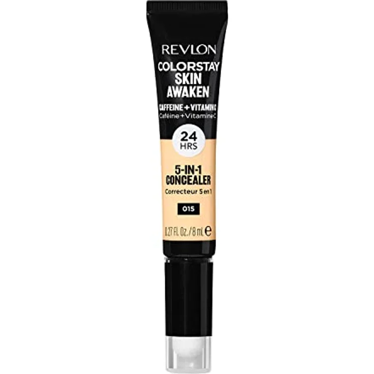 Revlon Colorstay Concealer, 30 g, 5-in-1 Abdeckstift mit 24-Stunden-Haltbarkeit, übertragungssicher, angereichert mit Koffein und Vitamin C, für natürliche Deckkraft – Bild 1