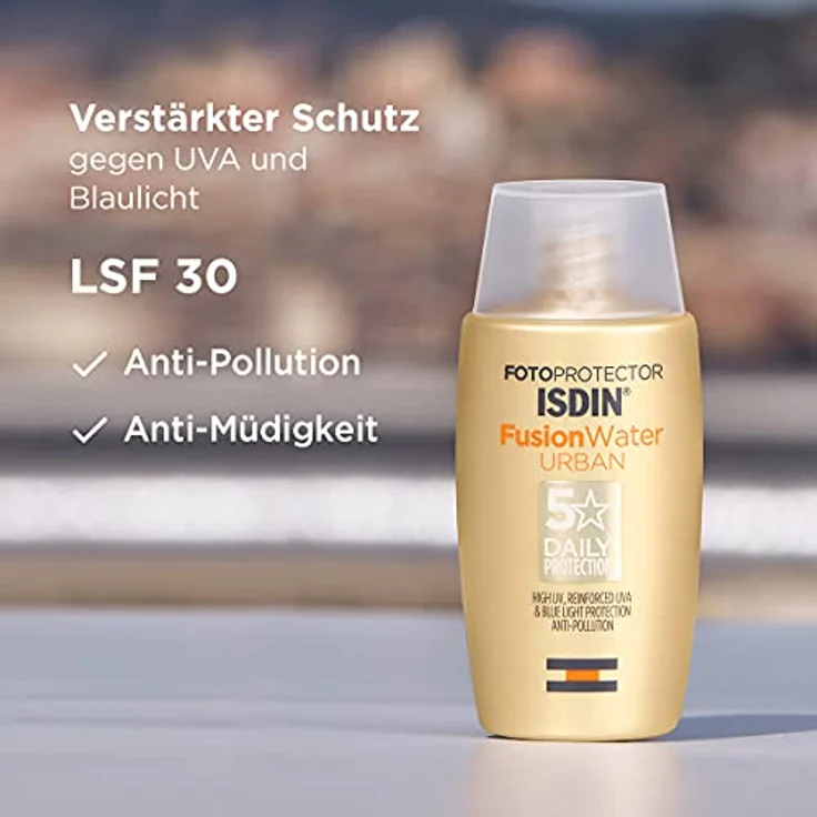 ISDIN Fotoprotector Fusion Water Urban LSF 30 (50ml) | Ultra-leichter Lichtschutz für den täglichen Gebrauch in städtischer Umgebung – Bild 2