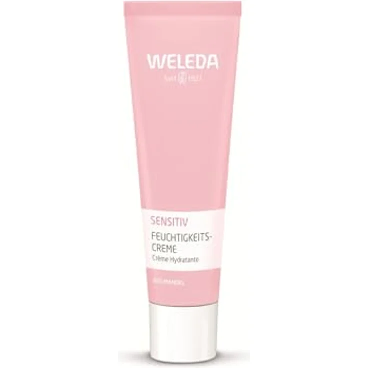 Weleda Bio Mandel Sensitiv Feuchtigkeitscreme, unparfümierte Gesichtscreme für sensible und trockene Haut, 30 ml – Bild 1