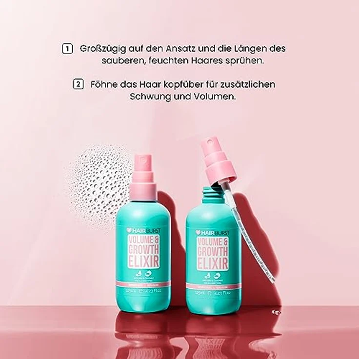 Hairburst Volume & Growth Elixir, Volumenspray für Haarwachstum und Wurzelschutz, 125 ml – Bild 4