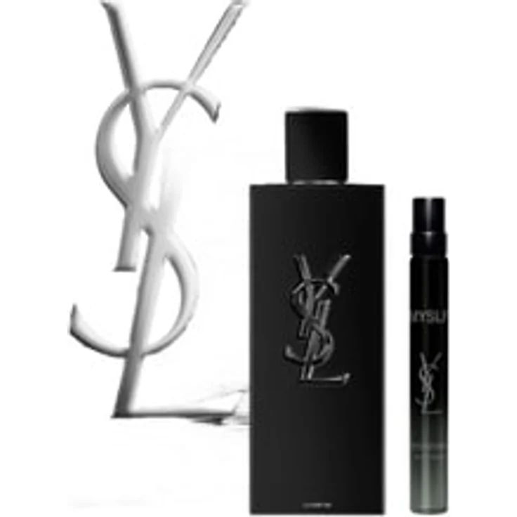 Yves Saint Laurent MYSLF Le Parfum 60 ml Xmas Set, Herren-Duftset mit Mini-Größe MYSLF Eau de Parfum 10 ml, präsentiert in eleganter Geschenkbox aus gebürstetem Silber