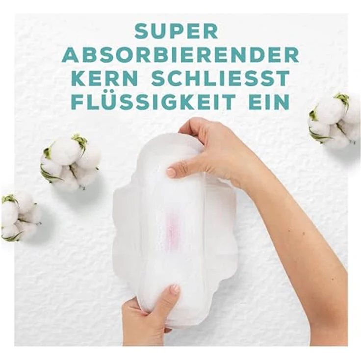 Always Cotton Protection Ultra Damenbinden mit Flügeln, 100% Bio-Baumwolle, 11 Stück – Bild 5