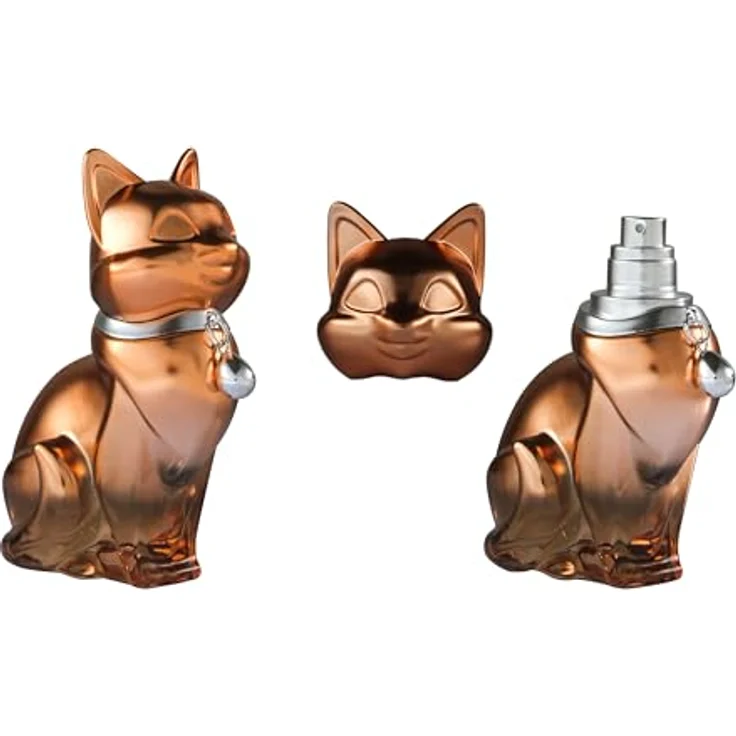 Jean-Pierre Sand Gattina Eau de Parfum, 75ml - Damenparfum im Katzen-Flakon (Rose) – Bild 2