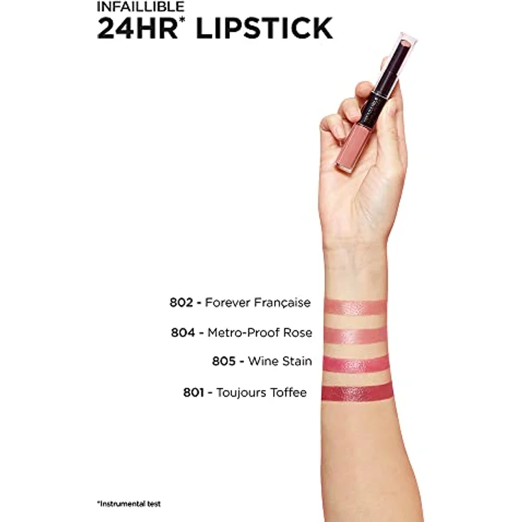 L'Oréal Paris Infaillible 2-Step Lippenstift 6 ml Nr. 801 - Toujours Toffee – Bild 3