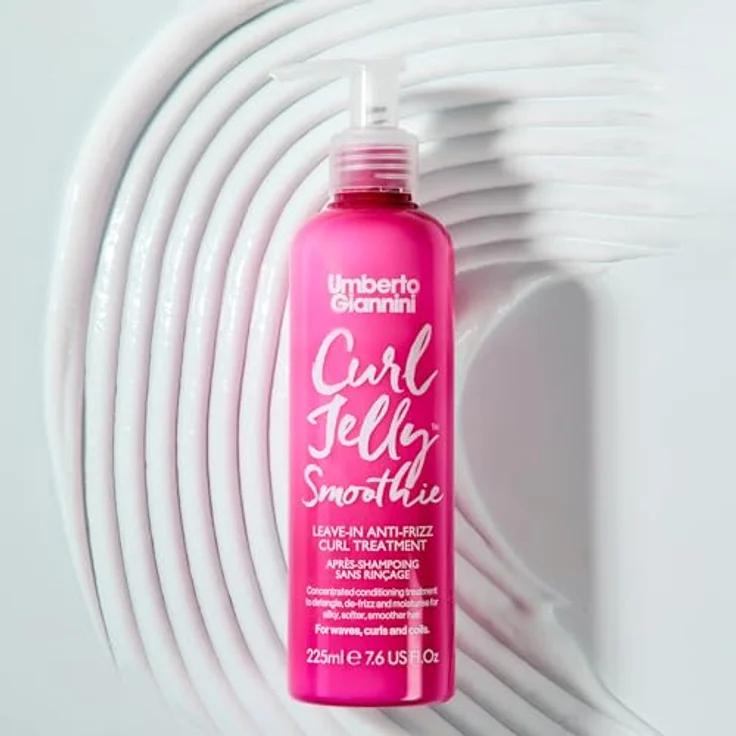 Umberto Giannini Curl Jelly Smoothie Conditioner, silikonfreier Leave-in Conditioner mit Sheabutter und Sonnenblumenöl, 200 ml – Bild 2
