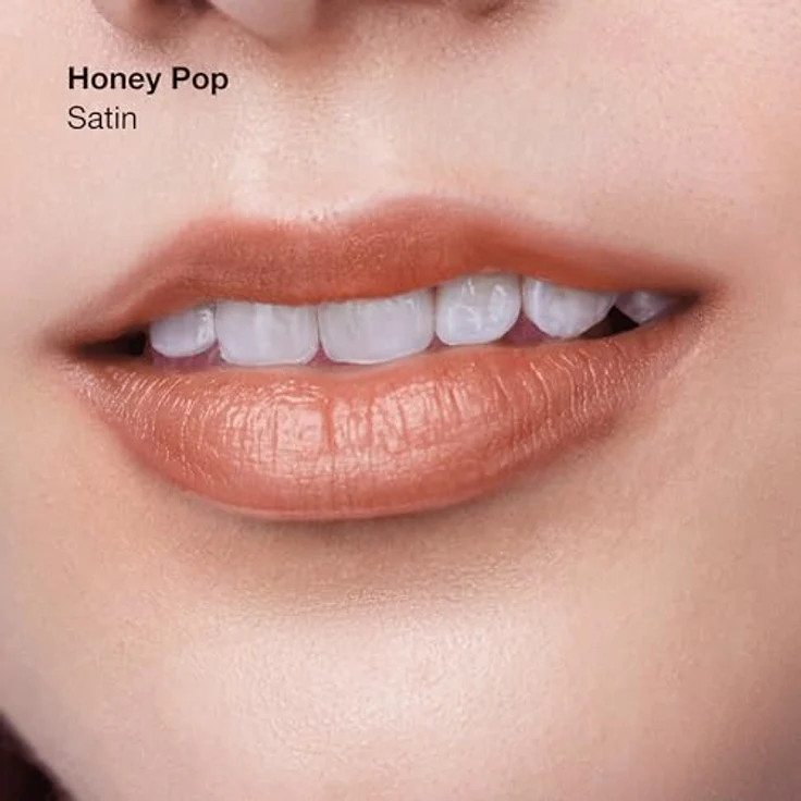 Clinique Pop Longwear Lipstick 32 Honey Pop, langlebiger Lippenstift mit Primer, satinierter Finish, 3,9 g – Bild 4