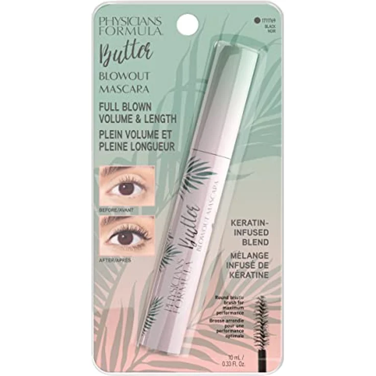 Physicians Formula Butter Blowout Volumen- und Pflegemascara, intensiv schwarz, 10 ml, verlängert und pflegt Wimpern – Bild 5