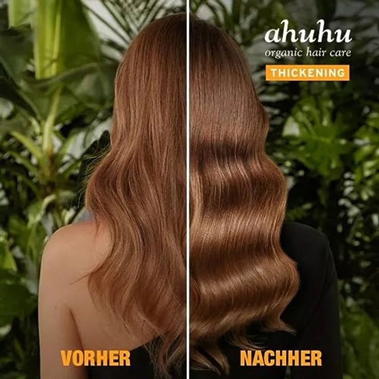 ahuhu THICKENING Coffein Shampoo XXL (500ml) - Bio-Koffein Shampoo für dickeres & kräftiges Haar, belebt die Kopfhaut & aktiviert die Haarwurzeln, Flasche aus 100% recyceltem Plastik, vegan – Bild 4