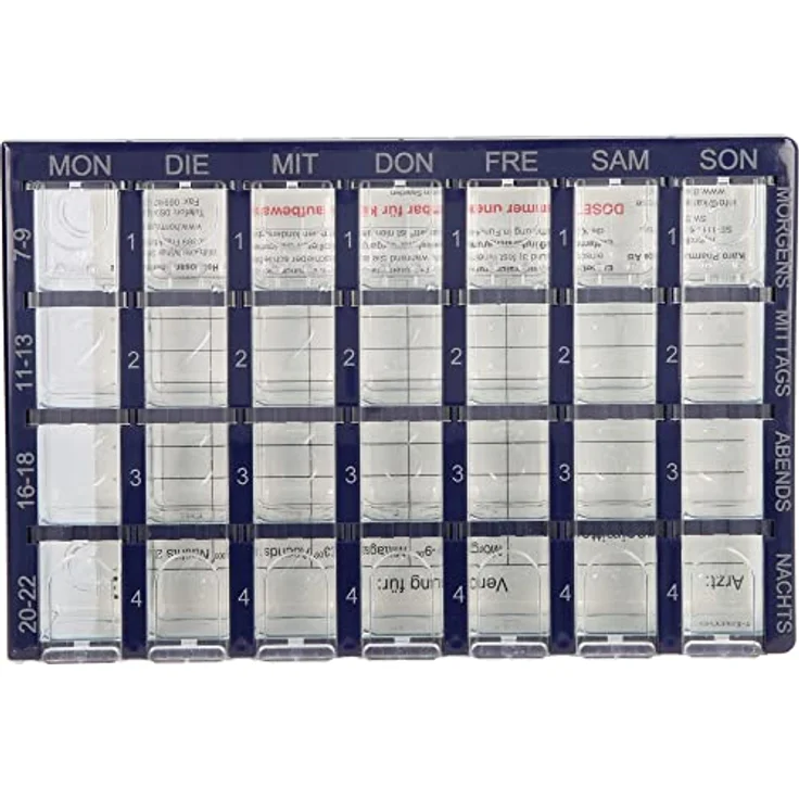 Hormosan Pharma Dosett S Arzneikassette blau 1 St. - Preisvergleich – Bild 6