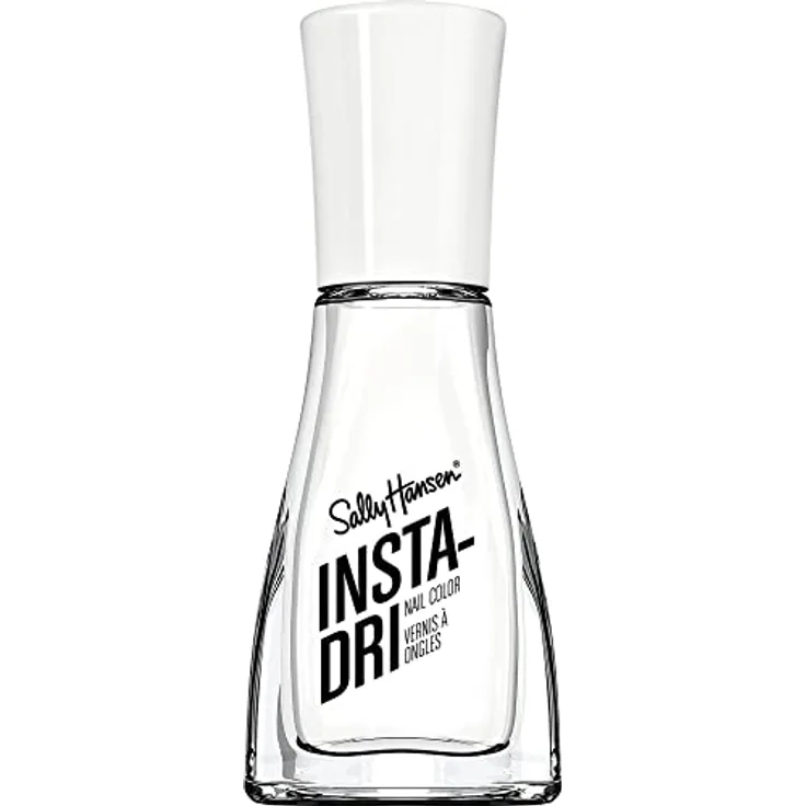 Sally Hansen Insta Dri, schnelltrocknender Nagellack in Farbton 113 White On Time, 9,17 ml mit langanhaltendem Glanz