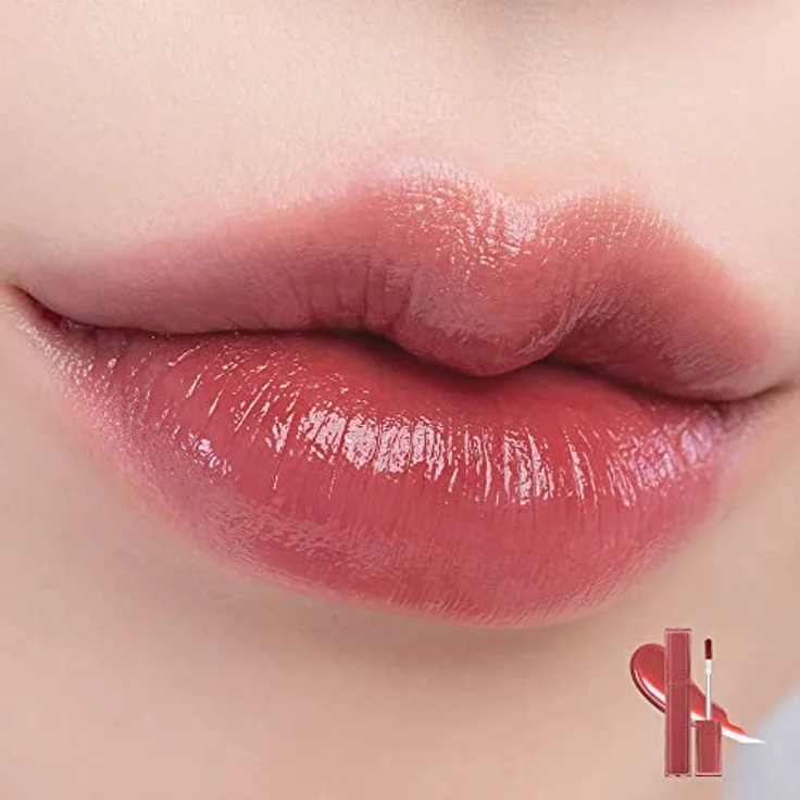 rom&nd Dewyful Wassertönter Lipgloss (8 Farben), 5 g (03 IF ROSE) – Bild 2