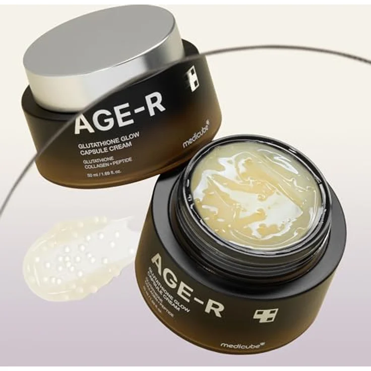Medicube Age R Glutathione Glow Capsule Cream, Anti-Aging Gesichtscreme mit Glutathion, 50ml für strahlenden Teint und verbesserte Elastizität – Bild 6
