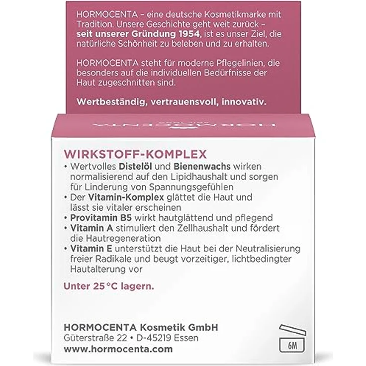 Hormocenta Anti-Age Spezialcreme 75ml - Vitalisierende Anti-Age Pflege mit Vitamin-Komplex, Bienenwachs und Distelöl, besonders reichhaltige Pflege (1 x 75ml) – Bild 4