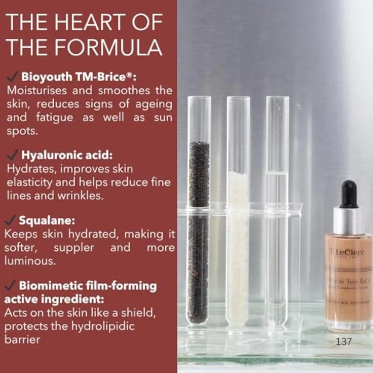 T.LeClerc Anti-aging Radiant Complexion Serum, Flüssige Foundation mit leichter Deckkraft für strahlenden Teint, 30 ml – Bild 5