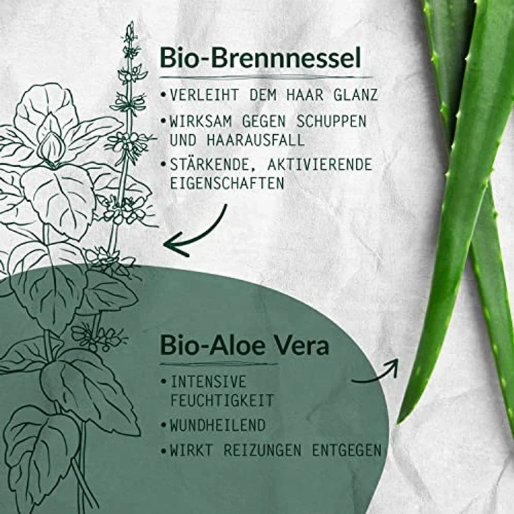 Logona Feuchtigkeits-Shampoo Bio-Aloe-Vera 250 ml – Bild 4