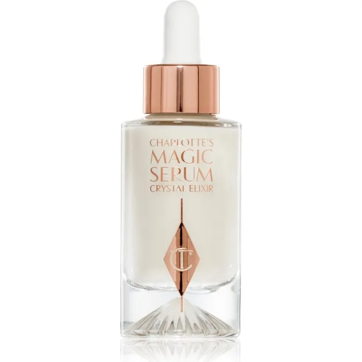 Charlotte Tilbury Charlotte´s Magic Serum Crystal Elixir, Feuchtigkeitsserum mit Peptiden und 5-Kristall-Komplex, 30 ml
