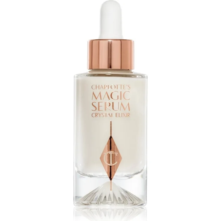 Charlotte Tilbury Charlotte´s Magic Serum Crystal Elixir, Feuchtigkeitsserum mit Peptiden und 5-Kristall-Komplex, 30 ml